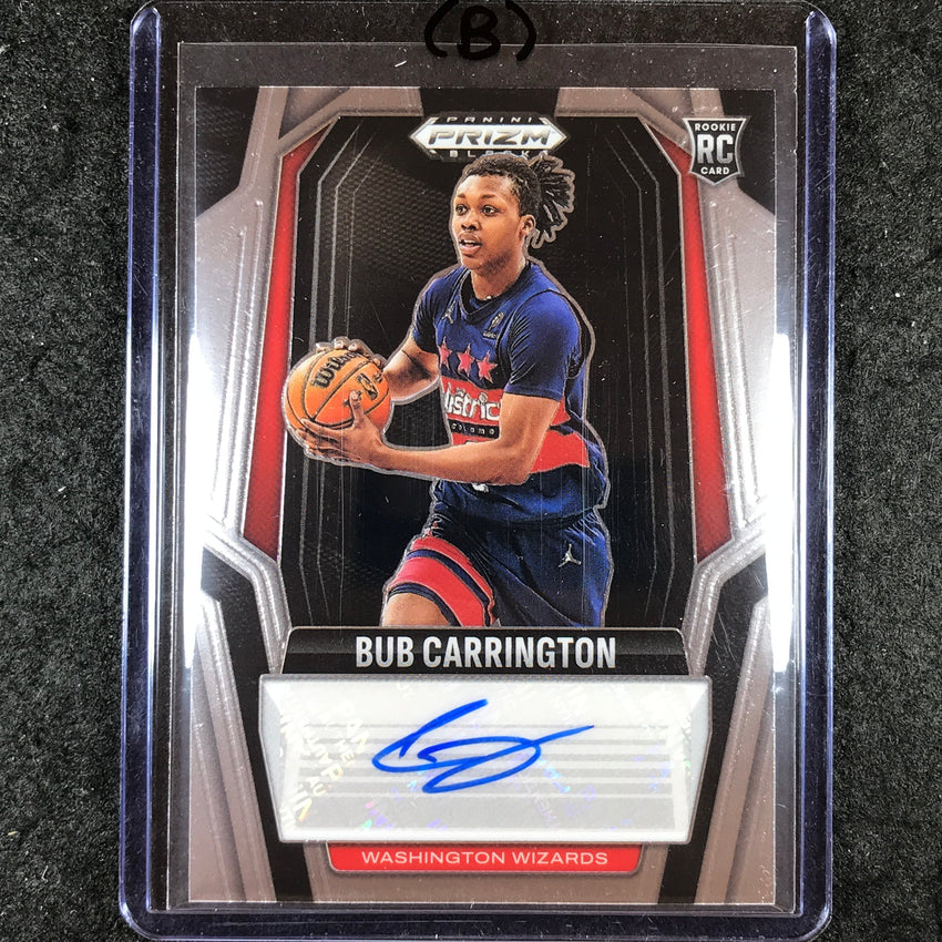2024-25 Prizm Black BUB CARRINGTON Rookie Signatures Auto Base #BUB (B)