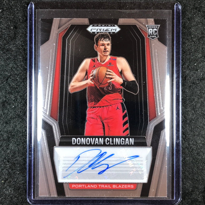 2024-25 Prizm Black DONOVAN CLINGAN Rookie Signatures Auto Base #CLG
