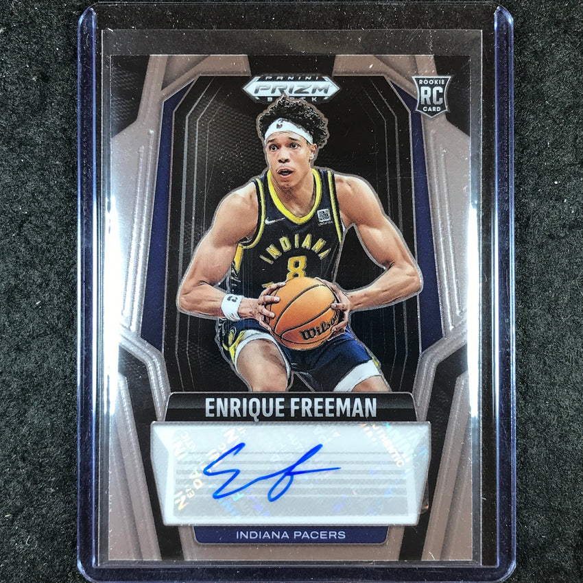 2024-25 Prizm Black ENRIQUE FREEMAN Rookie Signatures Auto Base #FRE