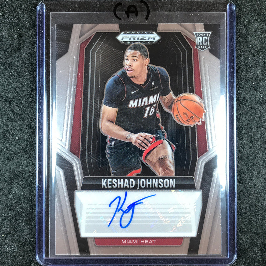 2024-25 Prizm Black KESHAD JOHNSON Rookie Signatures Auto Base #KES (A)