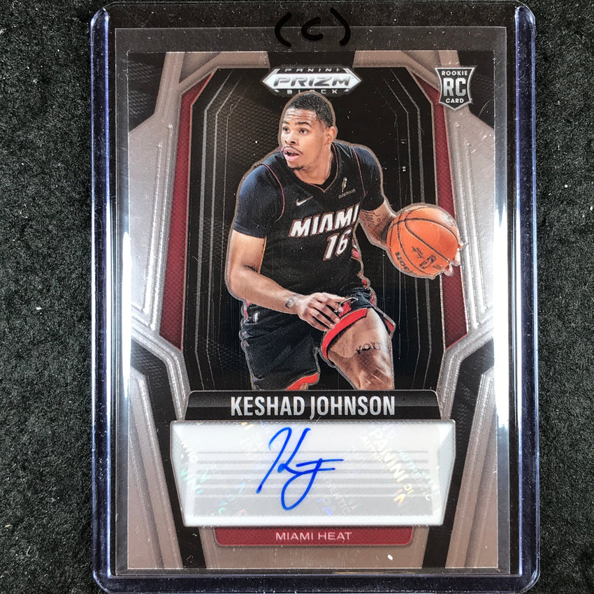 2024-25 Prizm Black KESHAD JOHNSON Rookie Signatures Auto Base #KES (C)
