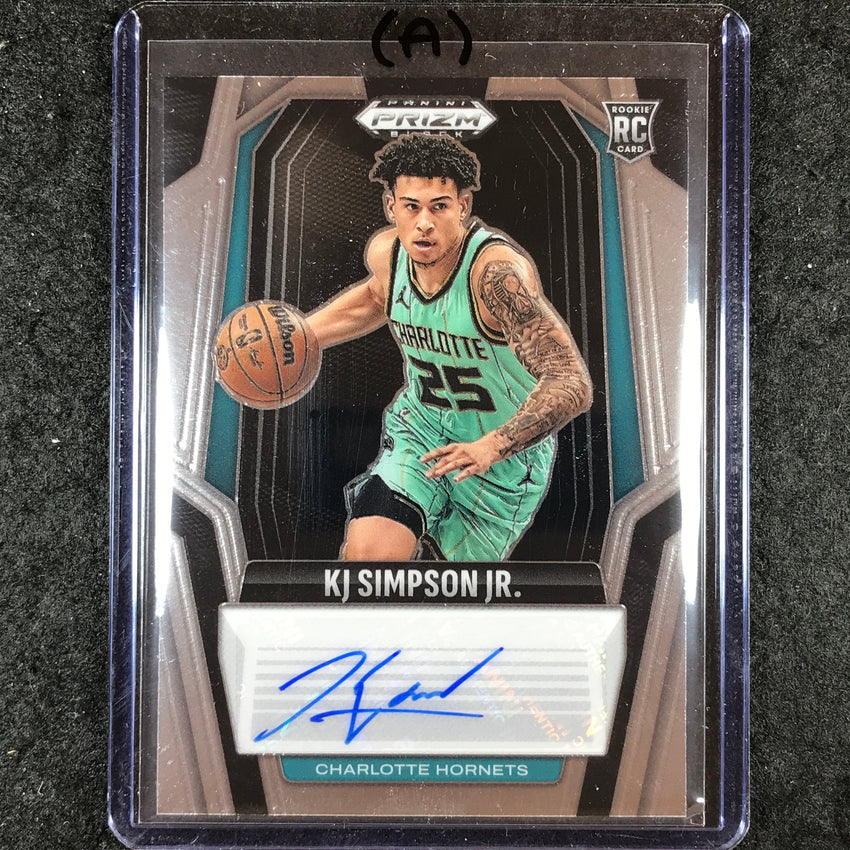 2024-25 Prizm Black KJ SIMPSON JR. Rookie Signatures Auto Base #KJS (A)