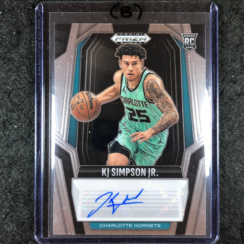 2024-25 Prizm Black KJ SIMPSON JR. Rookie Signatures Auto Base #KJS (B)