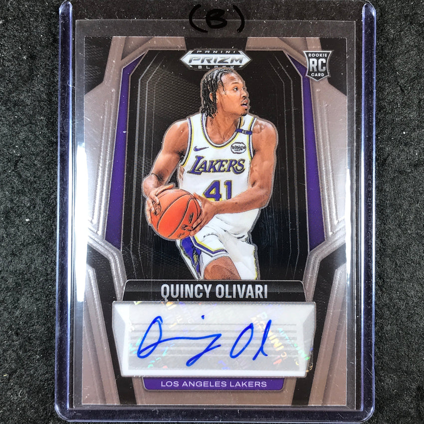 2024-25 Prizm Black QUINCY OLIVARI Rookie Signatures Auto Base #OLI (B)