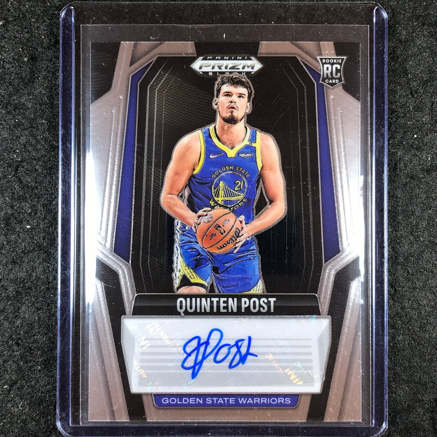 2024-25 Prizm Black QUINTEN POST Rookie Signatures Auto Base #POS