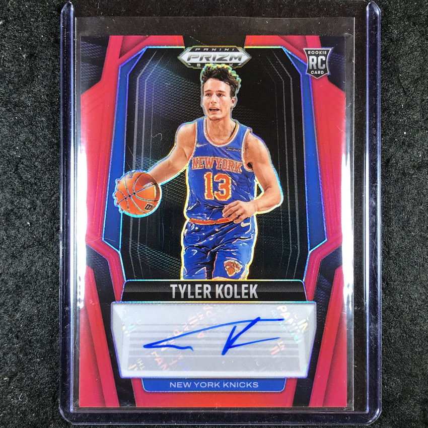 2024-25 Prizm Black TYLER KOLEK Rookie Signatures Auto Red 94/99