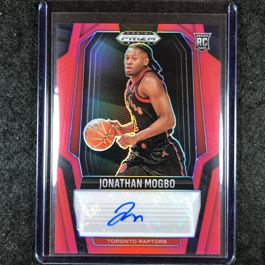 2024-25 Prizm Black JONATHAN MOGBO Rookie Signatures Auto Red 59/99