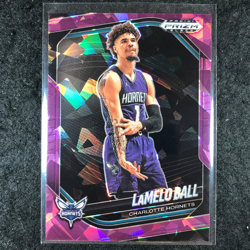 2024-25 Prizm Black LAMELO BALL Base Purple Ice /149 #26