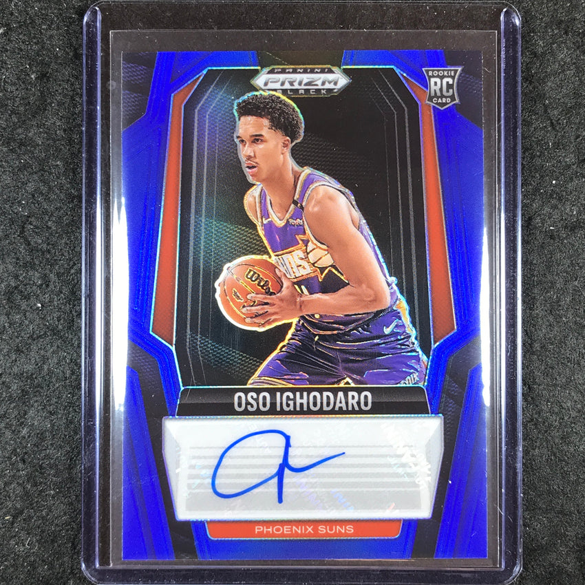 2024-25 Prizm Black OSO IGHODARO Rookie Signatures Auto Blue 17/49
