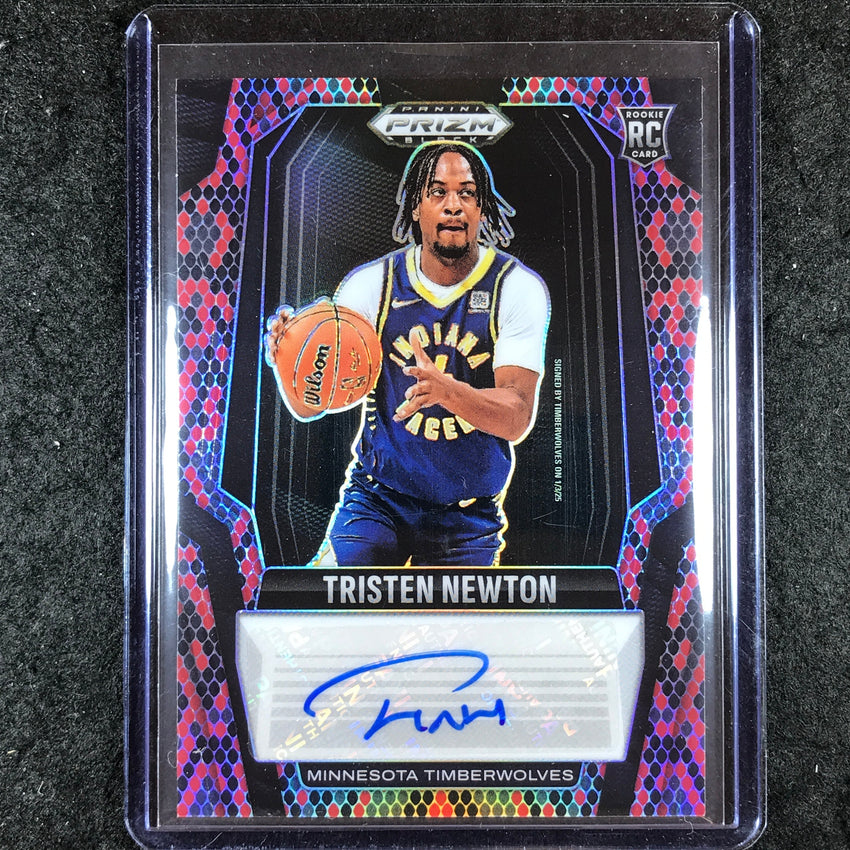2024-25 Prizm Black TRISTEN NEWTON Rookie Signatures Auto Snakeskin 10/15