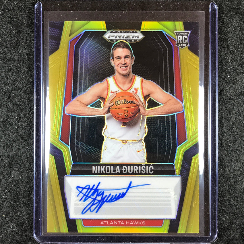 2024-25 Prizm Black NIKOLA DURISIC Rookie Signatures Auto Gold 10/10