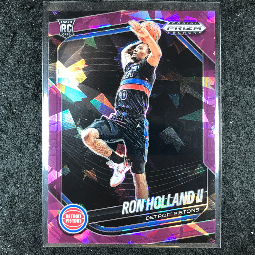 2024-25 Prizm Black RON HOLLAND II Rookie Base Purple Ice /149 #28