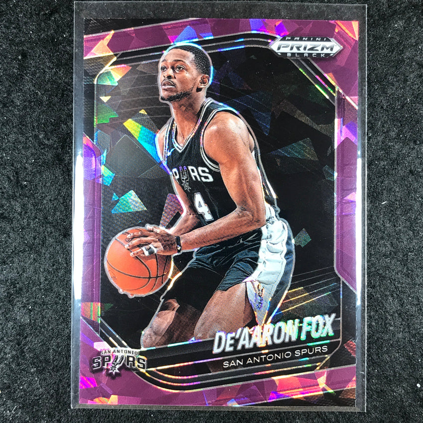 2024-25 Prizm Black DE'AARON FOX Base Purple Ice /149 #35