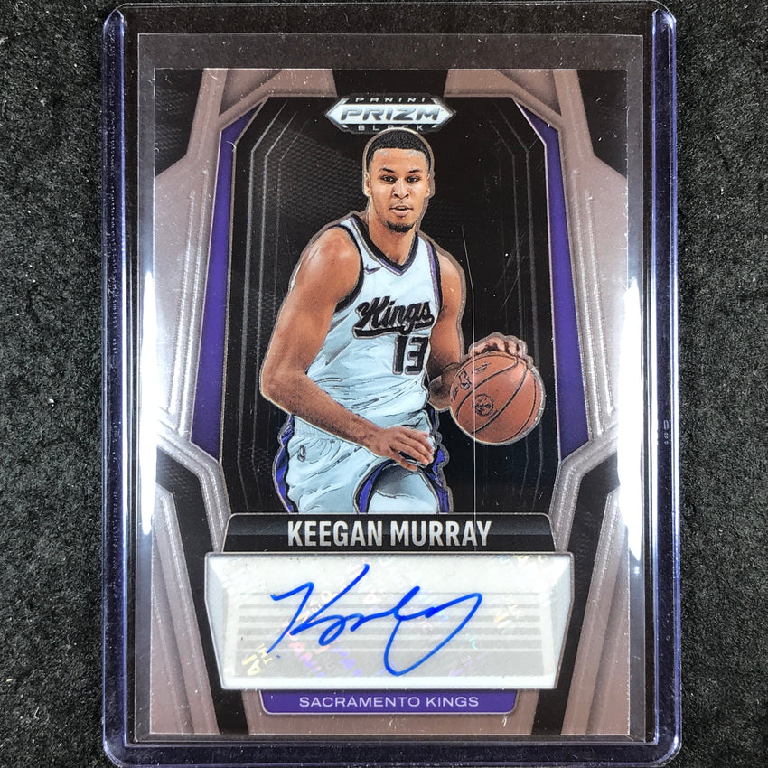 2024-25 Prizm Black KEEGAN MURRAY Signatures Auto Base #MUR