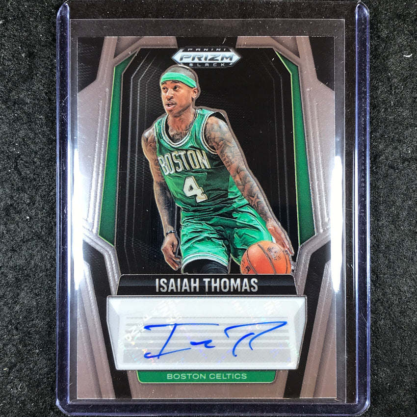 2024-25 Prizm Black ISAIAH THOMAS Signatures Auto Base #THM