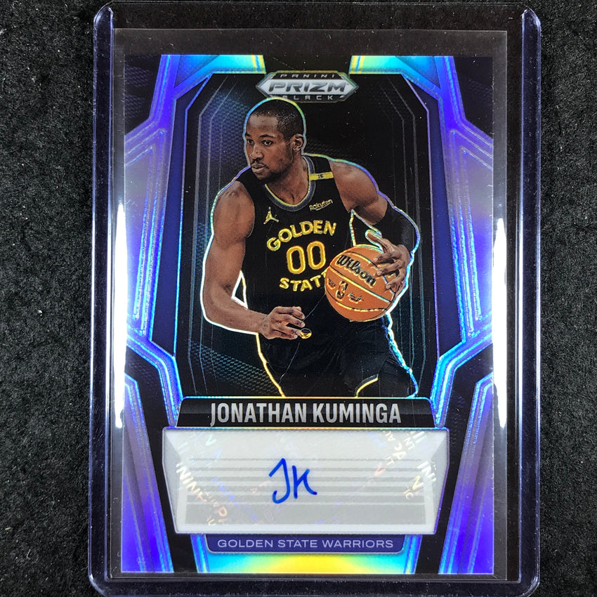 2024-25 Prizm Black JONATHAN KUMINGA Signatures Auto Silver #KUM