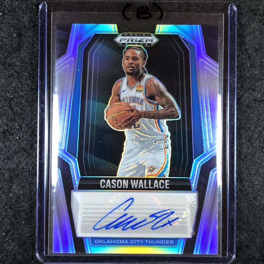 2024-25 Prizm Black CASON WALLACE Signatures Auto Silver #WAL (B)