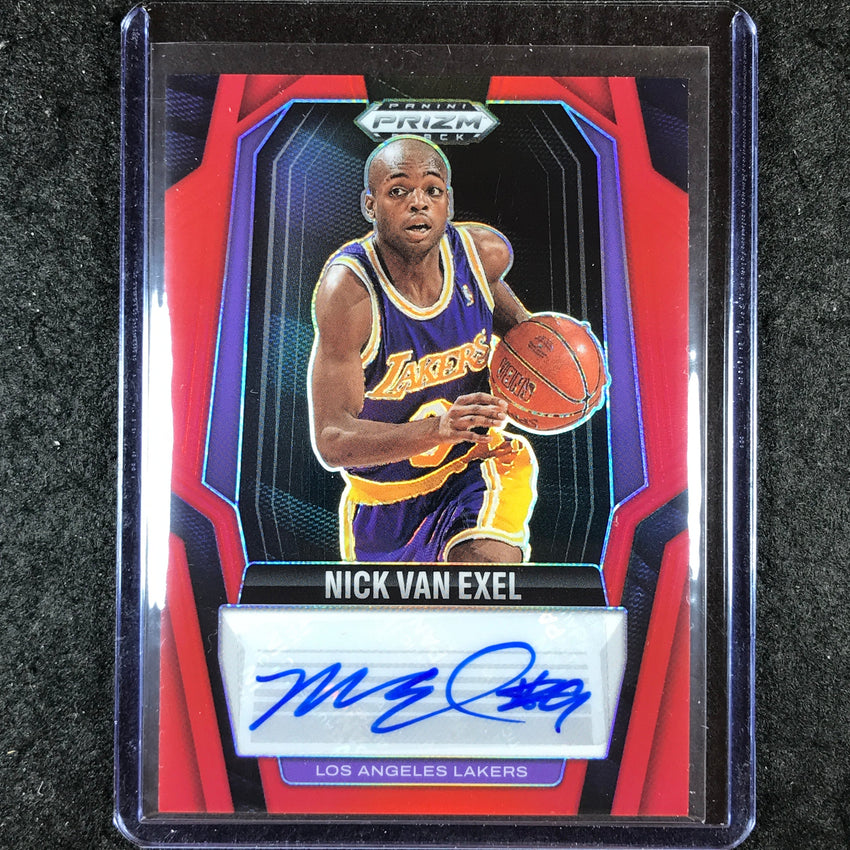 2024-25 Prizm Black NICK VAN EXEL Signatures Auto Red 67/99