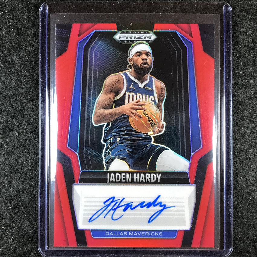 2024-25 Prizm Black JADEN HARDY Signatures Auto Red 98/99