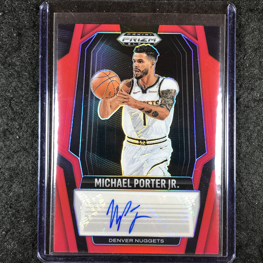 2024-25 Prizm Black MICHAEL PORTER JR. Signatures Auto Red 74/99