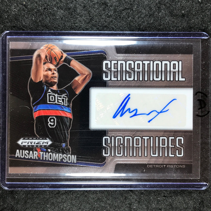 2024-25 Prizm Black AUSAR THOMPSON Sensational Signatures Auto Base #ASR (A)