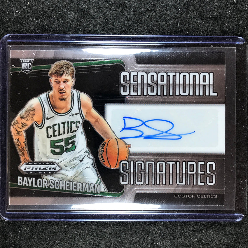 2024-25 Prizm Black BAYLOR SCHEIERMAN Sensational Signatures Rookie Auto #BAY