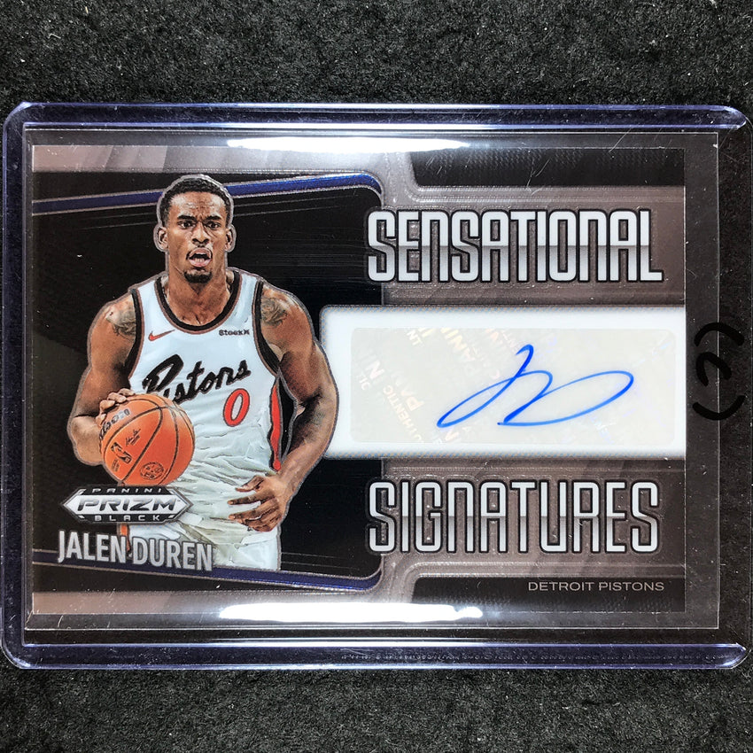 2024-25 Prizm Black JALEN DUREN Sensational Signatures Auto Base #DUR (C)