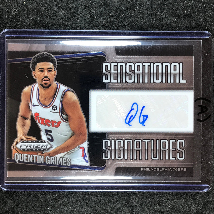 2024-25 Prizm Black QUENTIN GRIMES Sensational Signatures Auto Base #GRM (A)