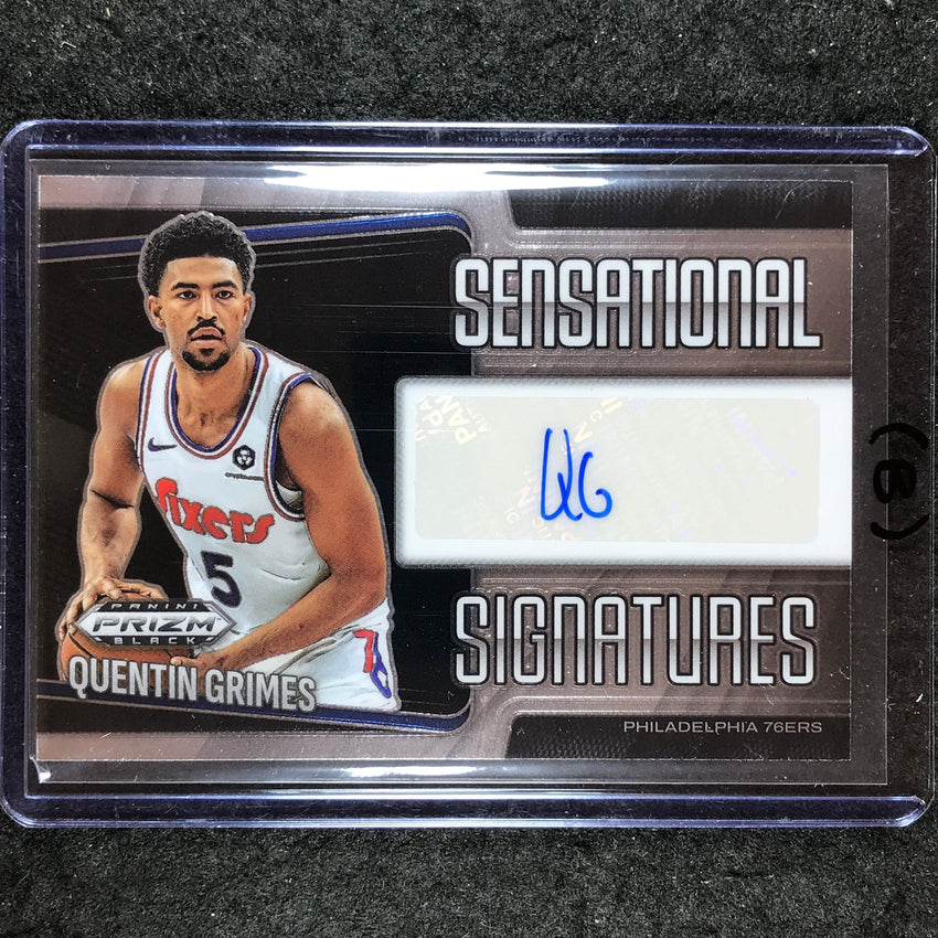 2024-25 Prizm Black QUENTIN GRIMES Sensational Signatures Auto Base #GRM (B)