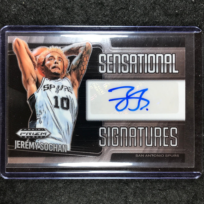 2024-25 Prizm Black JEREMY SOCHAN Sensational Signatures Auto Base #JER