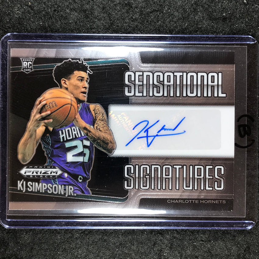 2024-25 Prizm Black KJ SIMPSON JR. Sensational Signatures Rookie Auto #KJS (B)