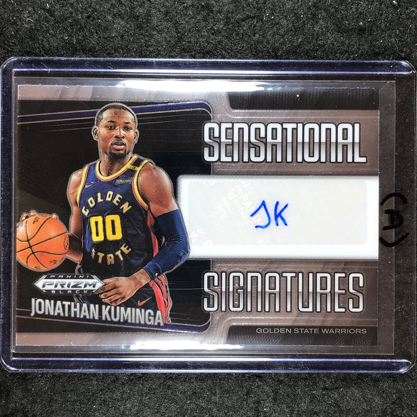 2024-25 Prizm Black JONATHAN KUMINGA Sensational Signatures Auto Base #KUM (A)