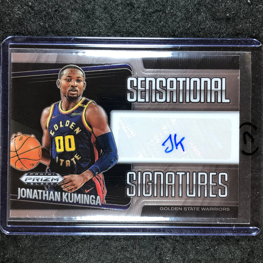 2024-25 Prizm Black JONATHAN KUMINGA Sensational Signatures Auto Base #KUM (C)