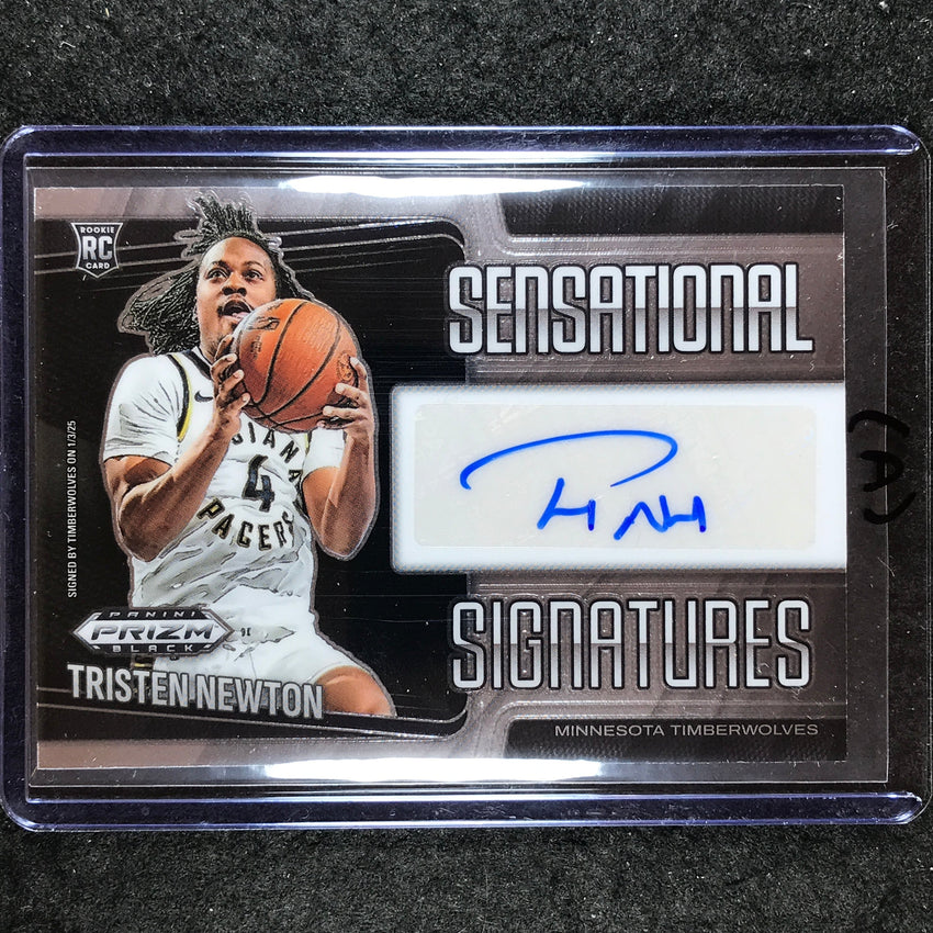 2024-25 Prizm Black TRISTEN NEWTON Sensational Signatures Rookie Auto #NEW (A)