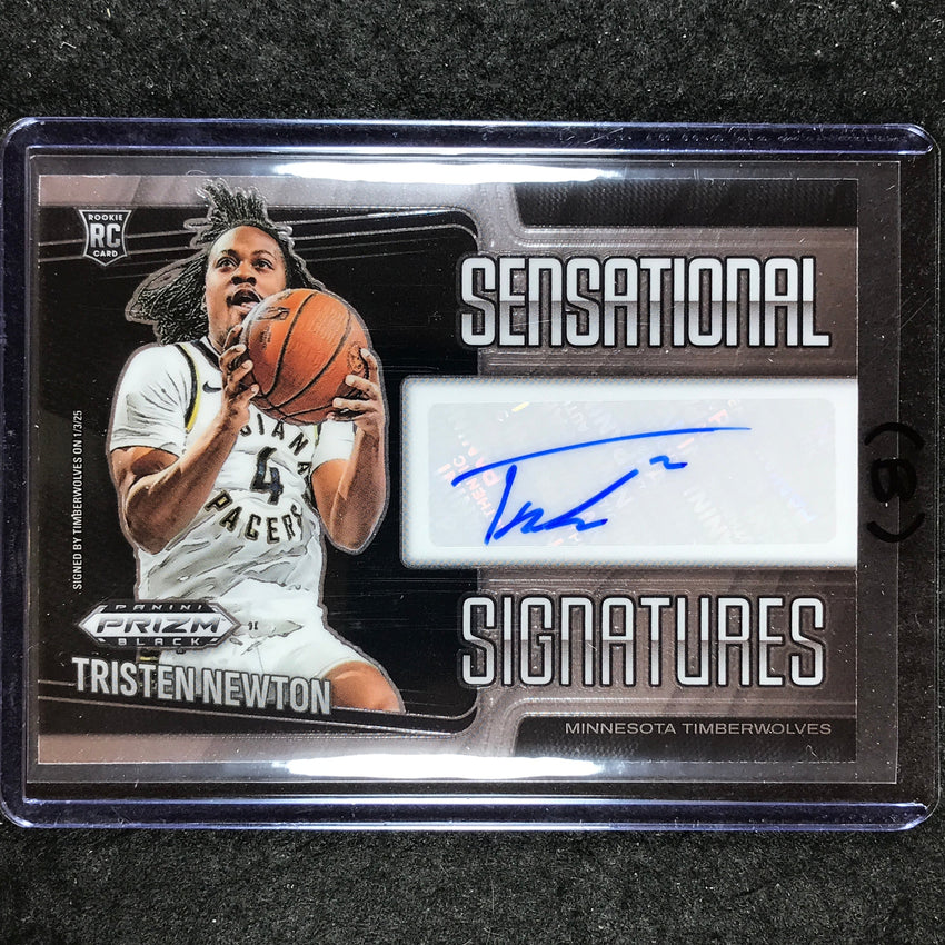 2024-25 Prizm Black TRISTEN NEWTON Sensational Signatures Rookie Auto #NEW (B)