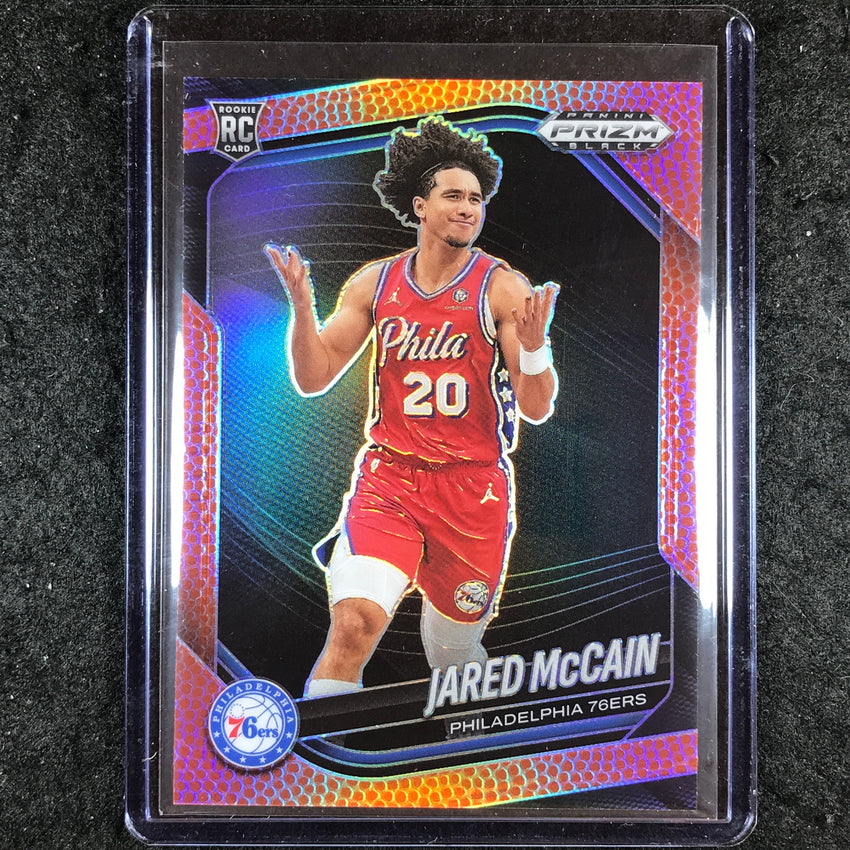 2024-25 Prizm Black JARED MCCAIN Rookie Base Basketball /225 #80