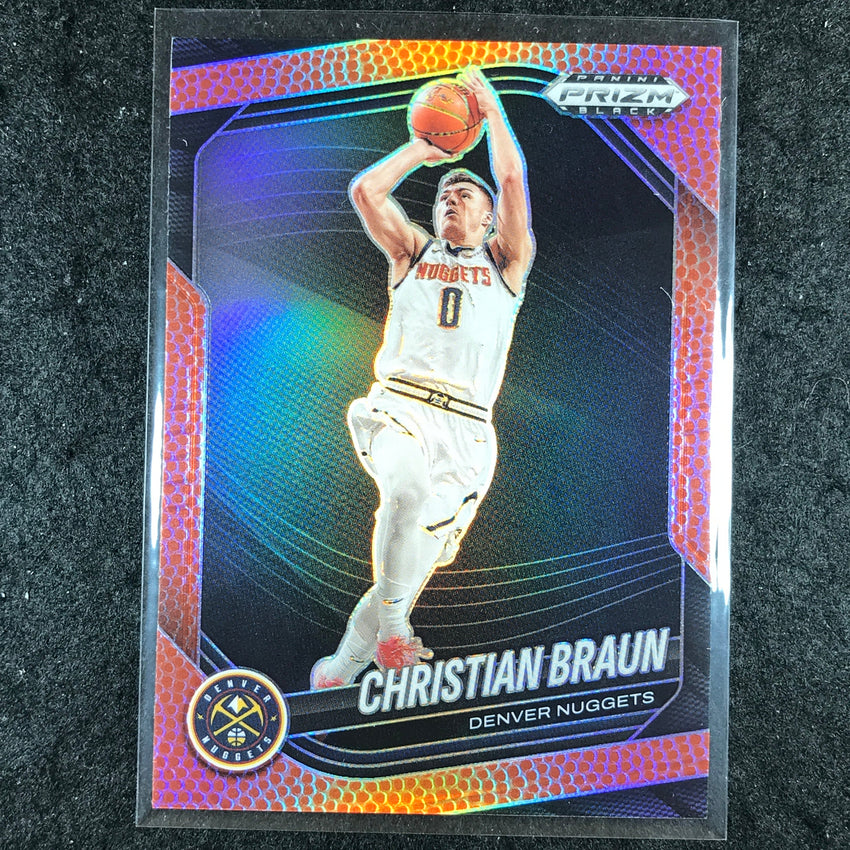 2024-25 Prizm Black CHRISTIAN BRAUN Base Basketball /225 #186