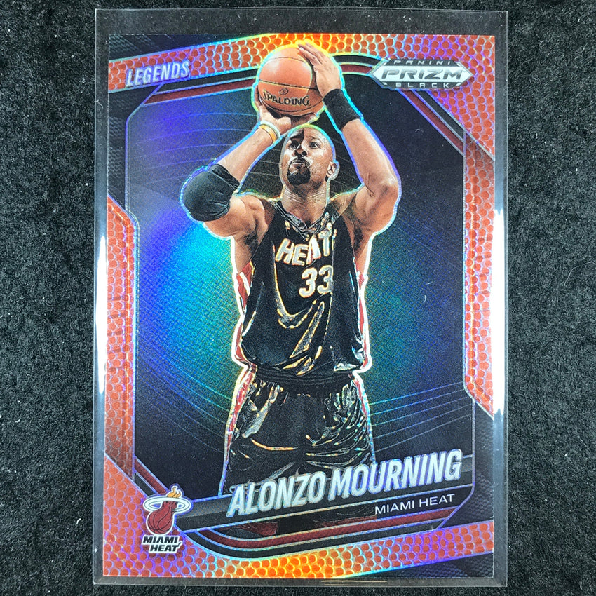 2024-25 Prizm Black ALONZO MOURNING Base Basketball /225 #284