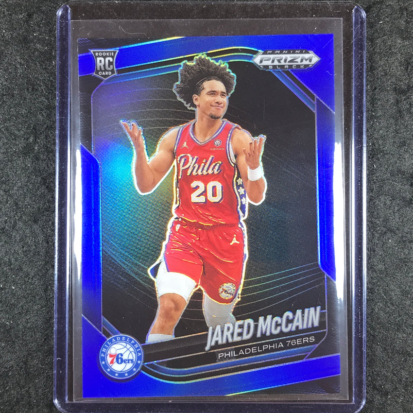 2024-25 Prizm Black JARED MCCAIN Rookie Base Blue /199 #80