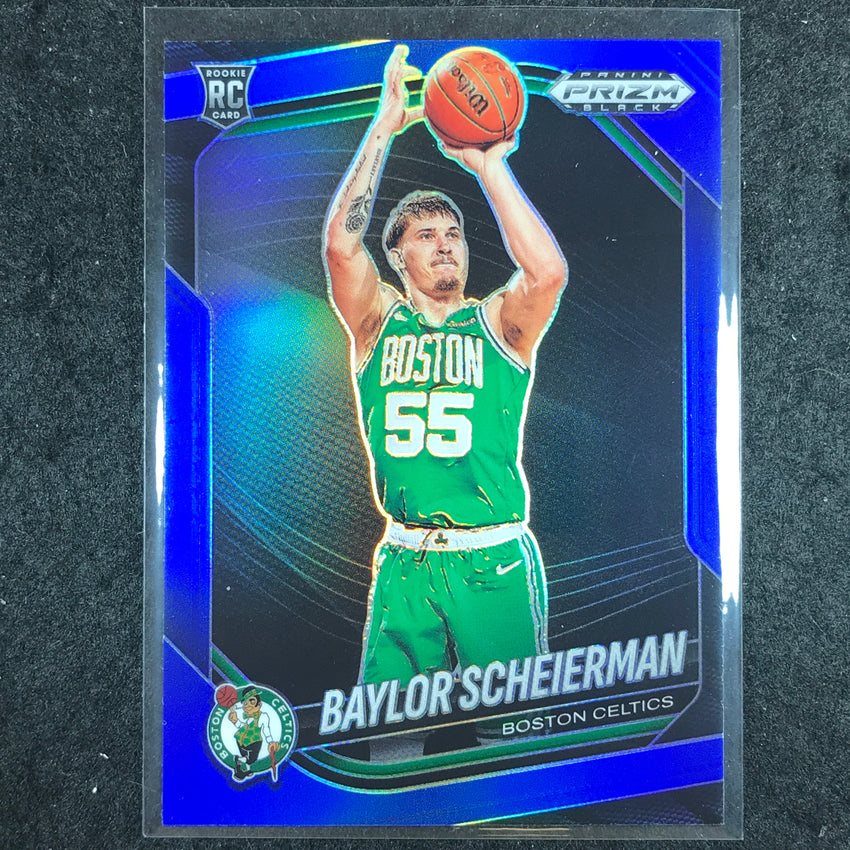 2024-25 Prizm Black BAYLOR SCHEIERMAN Rookie Base Blue /199 #82