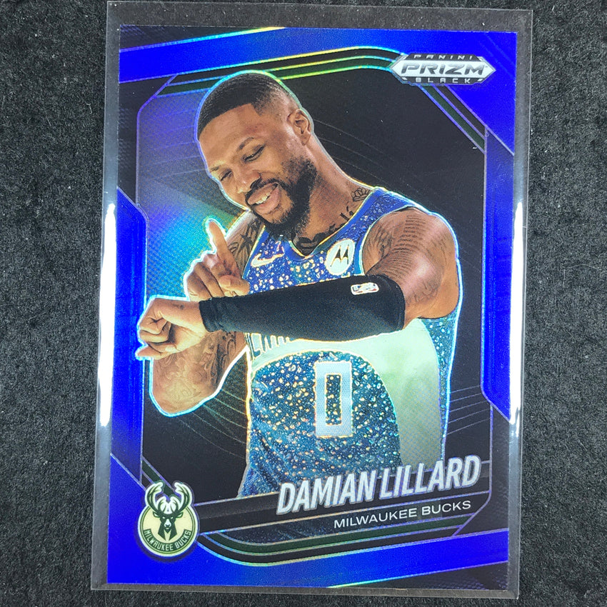 2024-25 Prizm Black DAMIAN LILLARD Base Blue /199 #91
