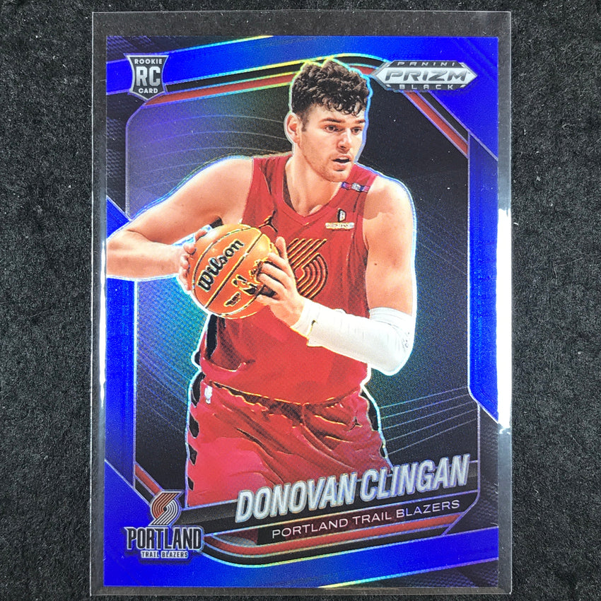 2024-25 Prizm Black DONOVAN CLINGAN Rookie Base Blue /199 #131