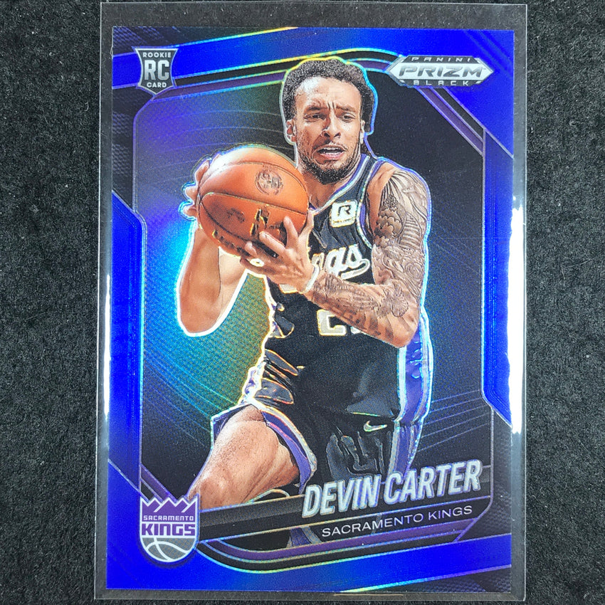 2024-25 Prizm Black DEVIN CARTER Rookie Base Blue /199 #144