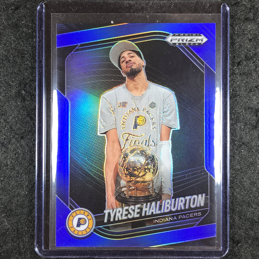 2024-25 Prizm Black TYRESE HALIBURTON Base Blue /199 #171