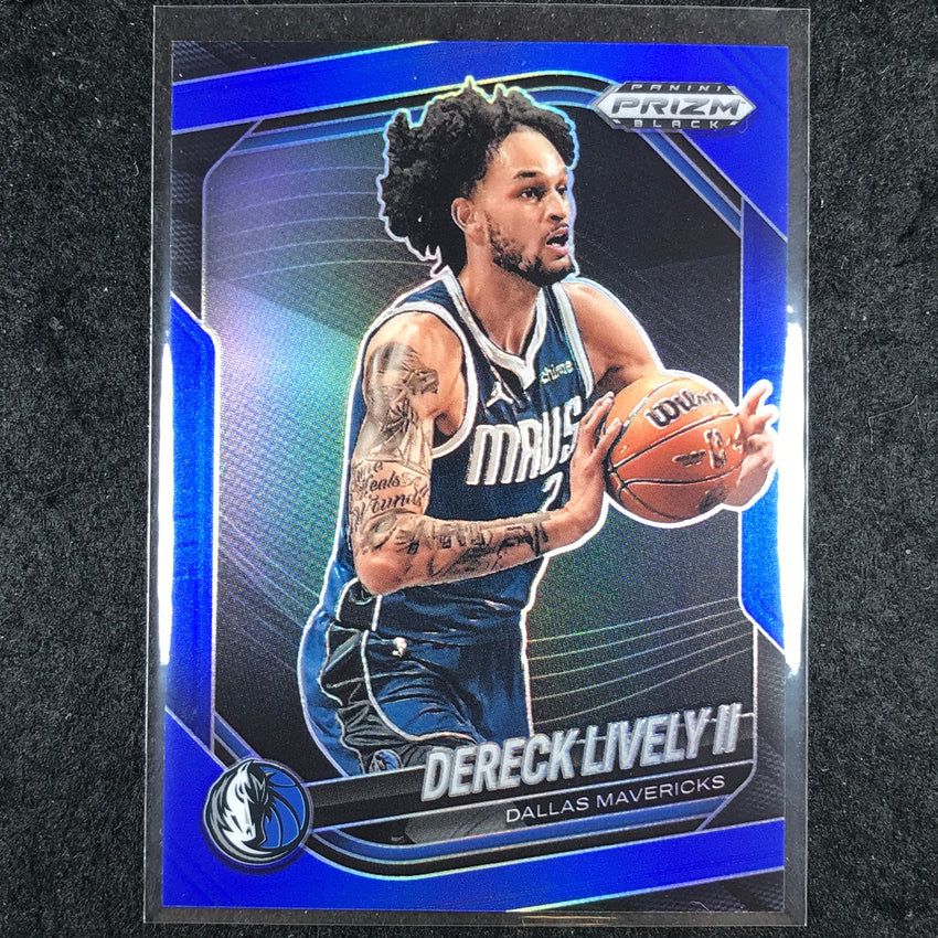 2024-25 Prizm Black DERECK LIVELY II Base Blue /199 #200