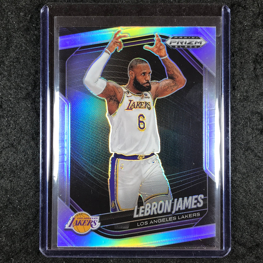 2024-25 Prizm Black LEBRON JAMES Base Silver #52