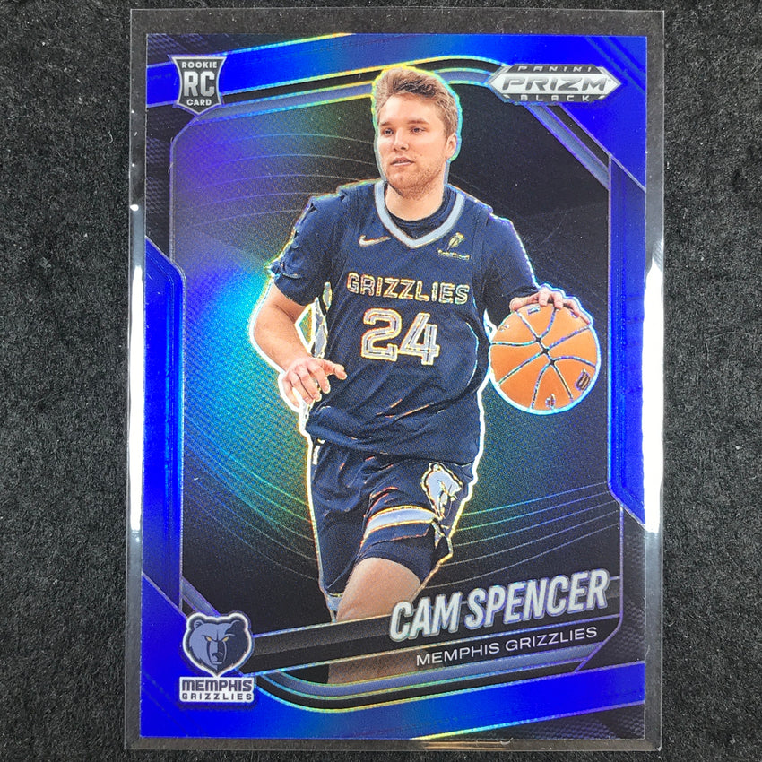 2024-25 Prizm Black CAM SPENCER Rookie Base Blue /199 #218