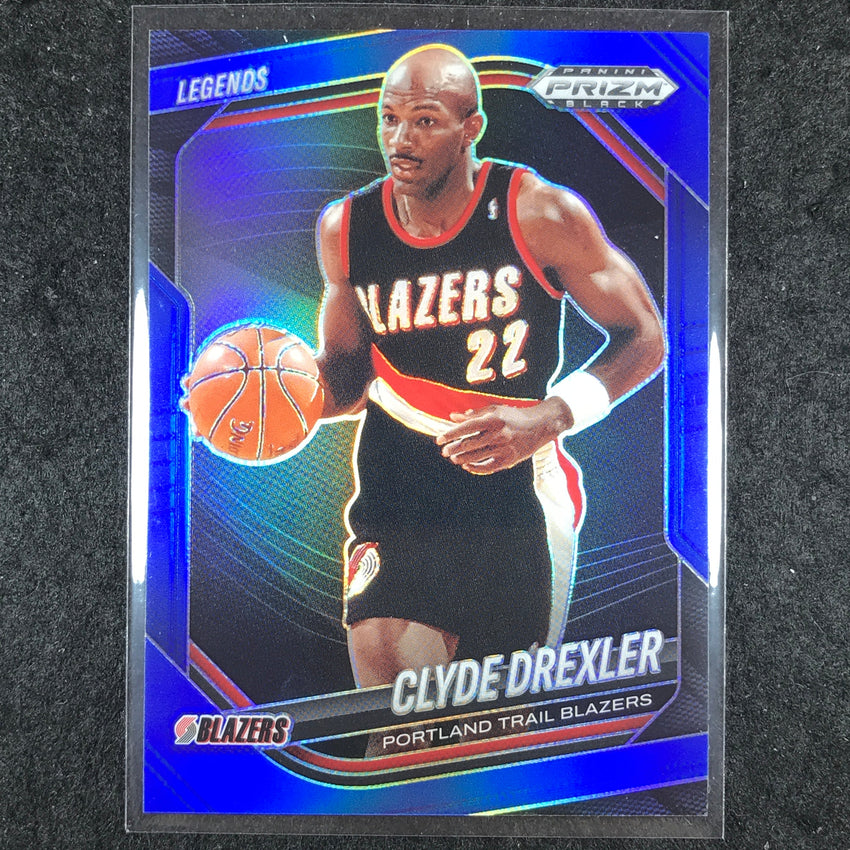 2024-25 Prizm Black CLYDE DREXLER Base Blue /199 #288