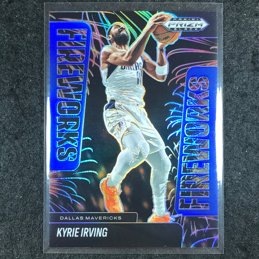 2024-25 Prizm Black KYRIE IRVING Fireworks Blue 160/199 #11