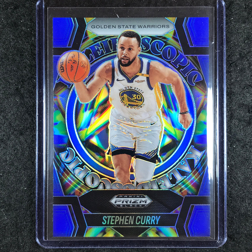 2024-25 Prizm Black STEPHEN CURRY Kaleidoscopic Blue 127/199 #4